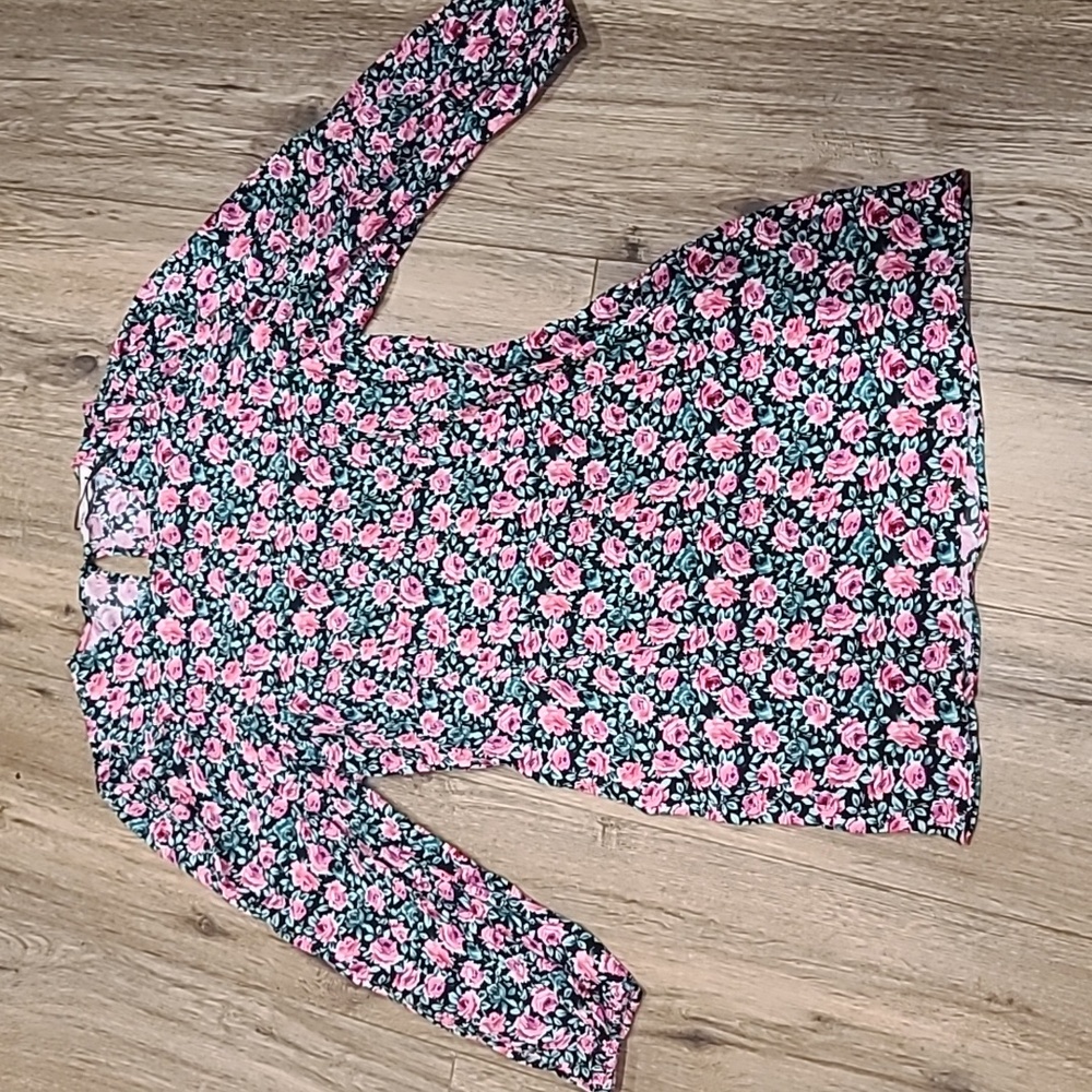 Zara floral long-sleeved mini dress, Sz Large NWOT Fits Like A Medium - Picture 2 of 7